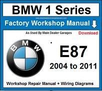 Service Repair Official Workshop Manual For Bmw 1 Series E87